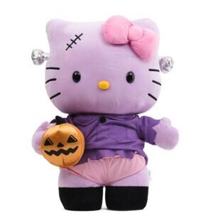 Hello Kitty Greeter Monster‎ costume Halloween Purple 21In H spooky Frankenstein